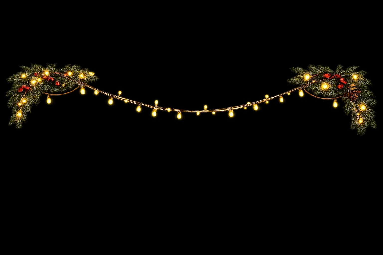 Christmas string lights decoration